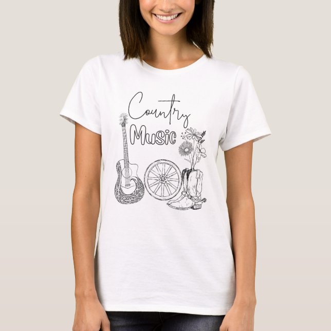 Camiseta música country (Frente)