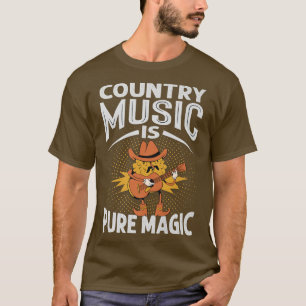 Camiseta Música country é pura magia - concertos - músico