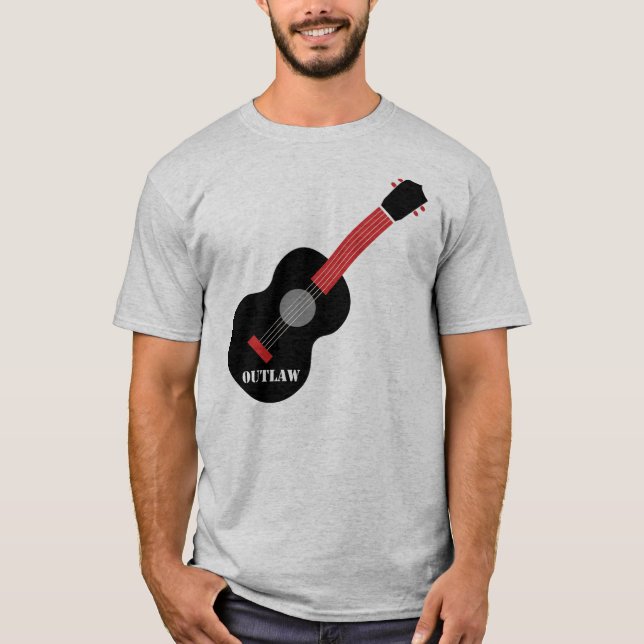 Camiseta Música country foragido (Frente)