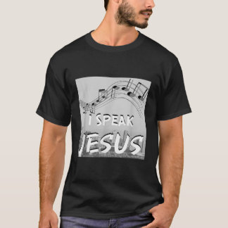 Camiseta Música Culto Cristã Eu FALO JESUS para o Culto L