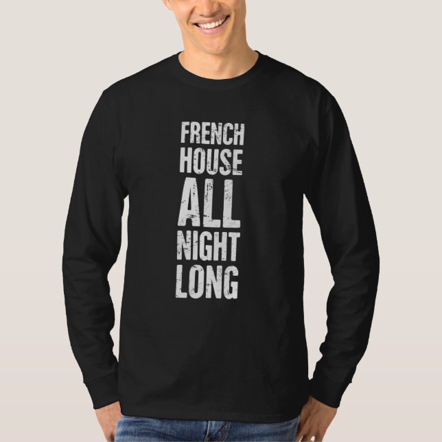 Camiseta Música da Casa Francesa Nu Disco Electronic Musi F (Frente)