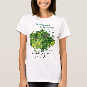 Camiseta Música Da Citação Inspiradora Da Natureza 