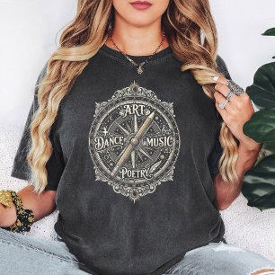 Camiseta Música Dança Poesia Bússola Criativa Arte