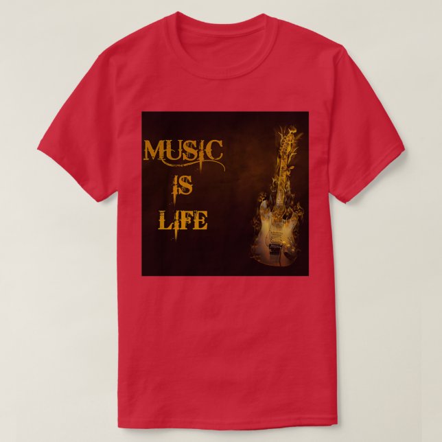 Camiseta Música de amor (Frente do Design)