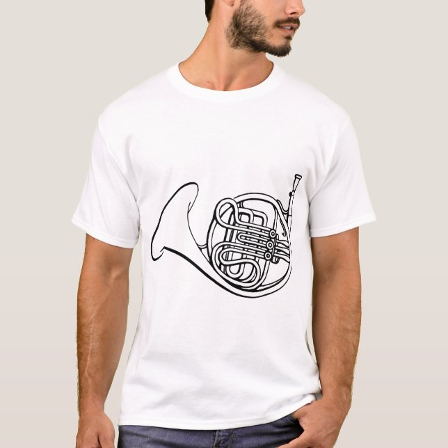 Camiseta Música de banda de latão francês (Frente)