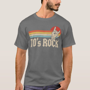Camiseta Música de banda vintage de rock dos anos 70 amigo