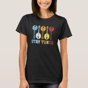 Camiseta Música de Banjo Fique Ligado Banjo Guitarra