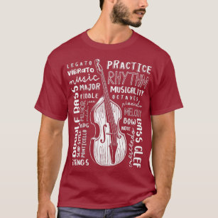 Camiseta Música de Bass Bass, Bass, de Arte em Nuvem