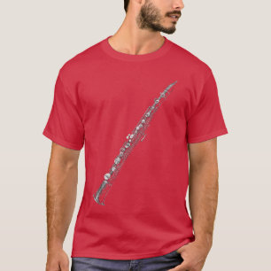Camiseta Música de Clarinete Motivo Instrumento Art Clarine