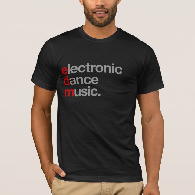 Camiseta música de dança eletrônica (Frente)