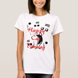 Camiseta Música de dança musical do divertimento feliz da