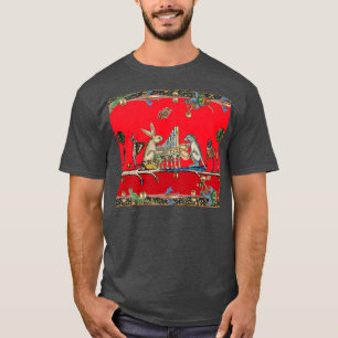Camiseta MÚSICA DE FAZER BESTIAL MEDIEVAL,Coelho,Vermelho 
