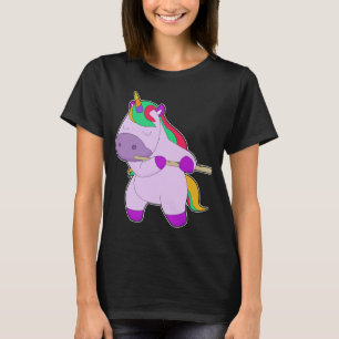 Camiseta Música de Flauta de Músico Unicórnio
