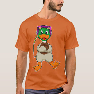 Camiseta Música de Fone de Ouvido Duck 2