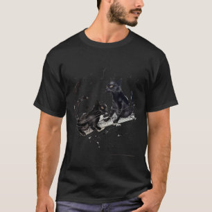 Camiseta Música de Gato Fofo Notas Músico 2