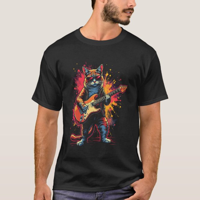 Camiseta Música de Gato Rock (Frente)