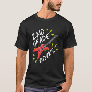 Camiseta Música de Guitarra Rock para Volta às Aulas da 2ª