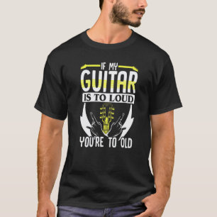 Camiseta Música de Guitarra Se Minha Guitarra Está Muito Al