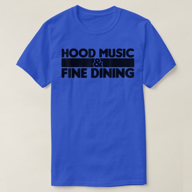 Camiseta Música De Hood E Jantar Fino 1111 (Frente do Design)