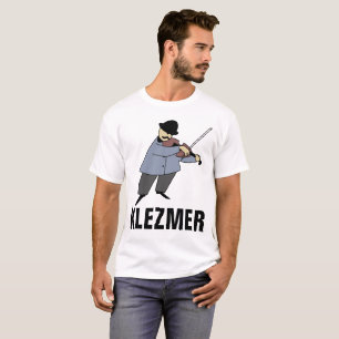 Camiseta MÚSICA de KLEZMER, t-shirt judaicos, violinista