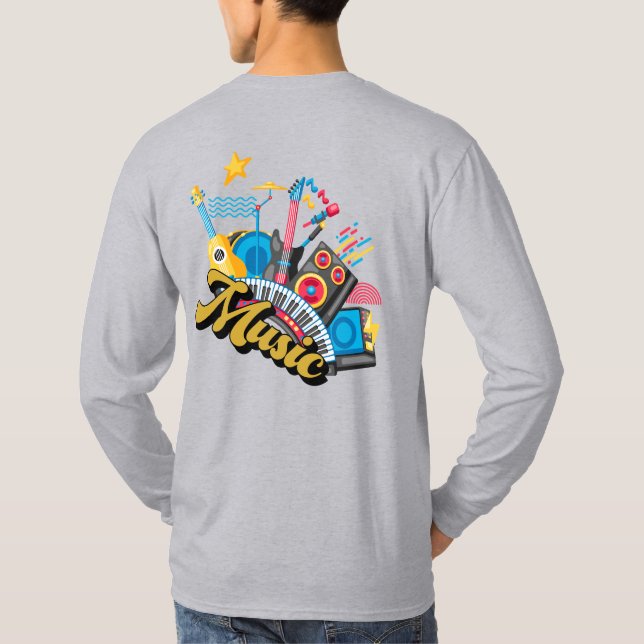 Camiseta Música de logotipo T-Shirt (Verso)