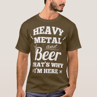 Camiseta Música de metal pesado e cerveja 2