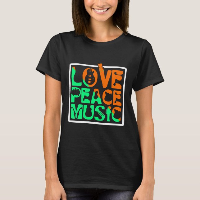 Camiseta Música de paz de amor (Frente)