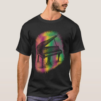 Camiseta Música de Piano Pianista Músico Instrutor de Piano