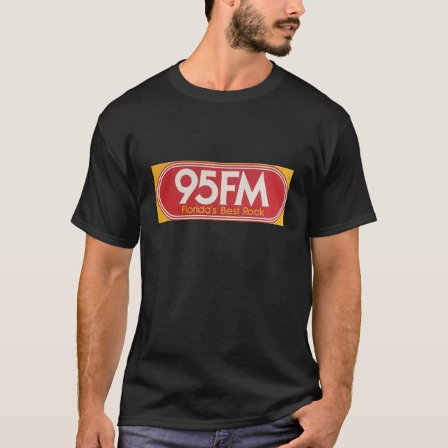 Camiseta música de rochas de Tampa Bay do fm da estação de (Frente)