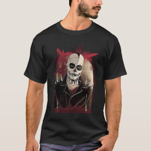 Camiseta Música de Rock Pesado Punk Zombie Mohawk Metalhead