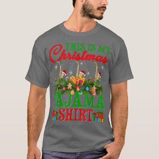 Camiseta Música de Saofone de Luz de Natal Amante Este É o