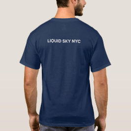 Camiseta MÚSICA DE SKY LÍQUIDA impressão traseiro