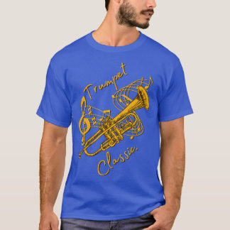 Camiseta Música de trompete clássica música engraçada T 1