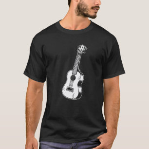 Camiseta Música de Ukulele Violonista Guitarra Uke