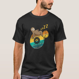 Camiseta Música de Vinil LP Musical de Sloth Sleth Bonito