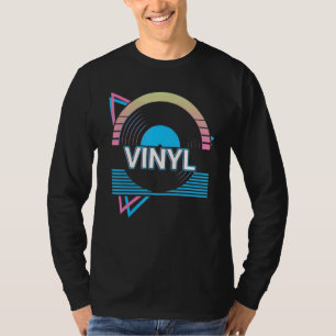 Camiseta Música de Vinil Retro Discos de Vinil Vintage