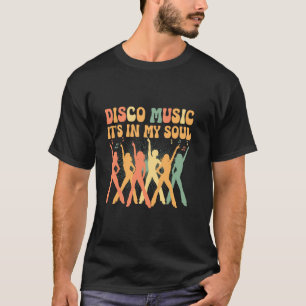 Camiseta Música Disco Está Na Minha Alma Vintage 70u2019s D