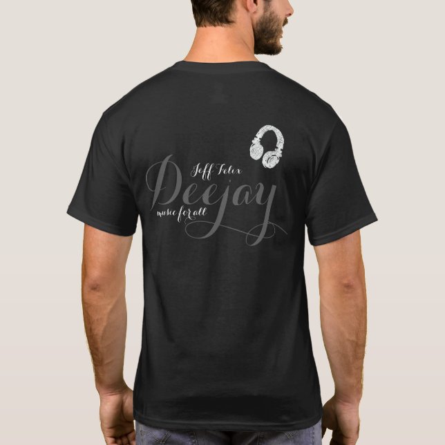 Camiseta música DJ personalizada para todos (Verso)