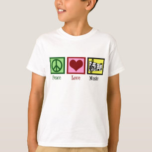 Camiseta Música do amor da paz