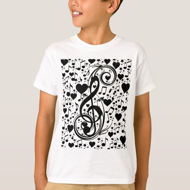 Camiseta Música do coração (Frente)