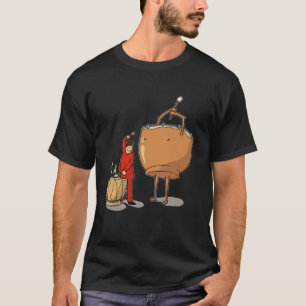 Camiseta Música do Drummer do Drum do Kettle Player do Tim