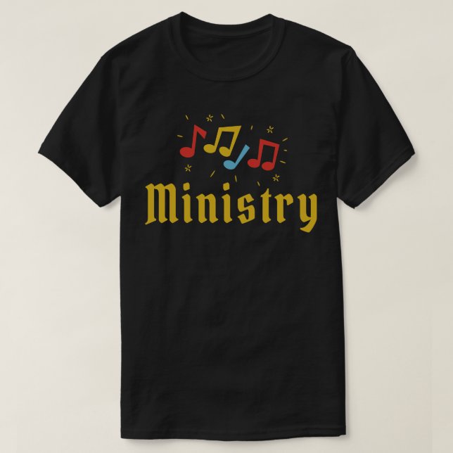 Camiseta música do ministério é vida (Frente do Design)