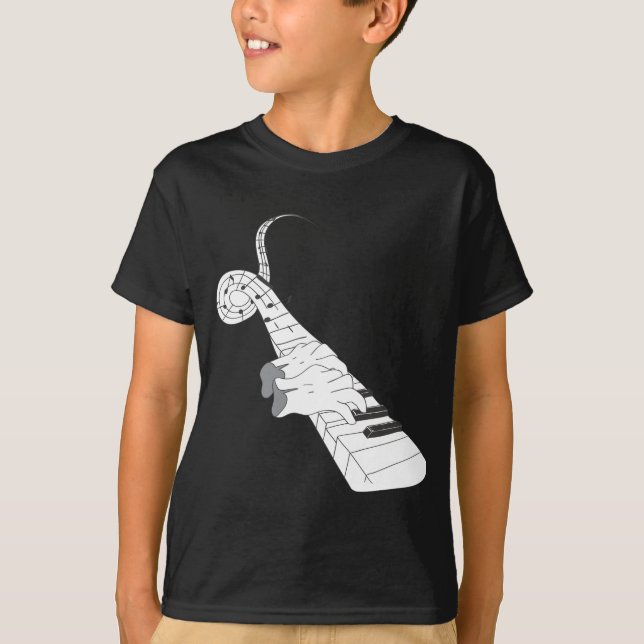 Camiseta Música do piano (Frente)