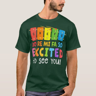 Camiseta Música Do Re Mi Fa Tão Animada Em Vê-La