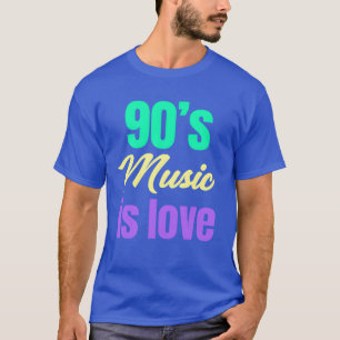 Camiseta Música dos Anos 90 é Amor Boomer Idade Divertida H