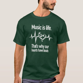 Camiseta música é a garota da vida
