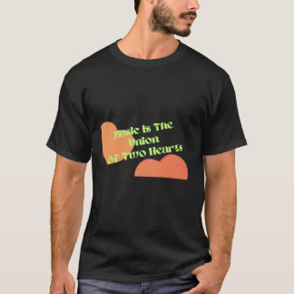 Camiseta Música é a união de dois corações