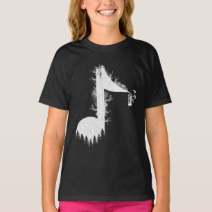 Camiseta Música é a vida com o canto da natureza