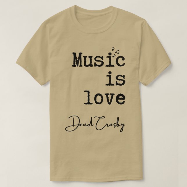 Camiseta Música É Amor (Frente do Design)