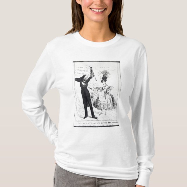 Camiseta Música e amor ou dois executores rivais (Frente)